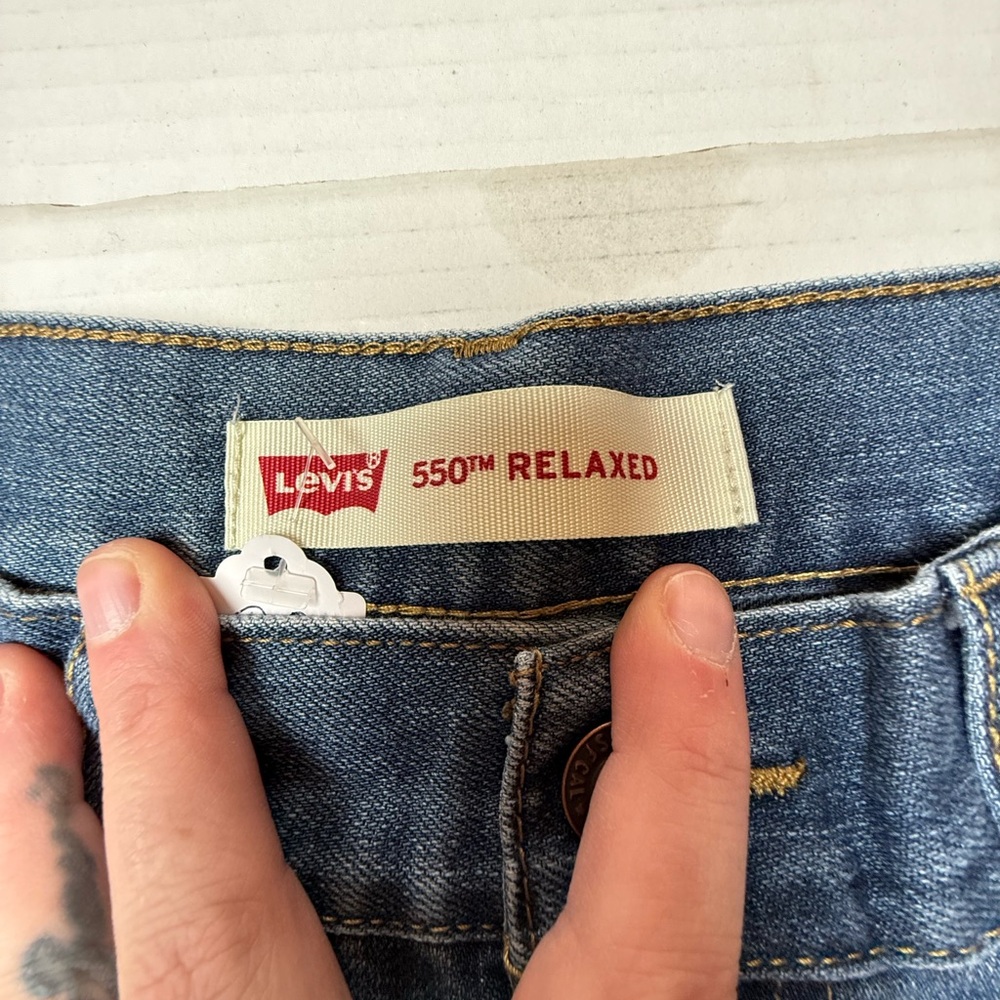 Levis 550 Relaxed‎ Women’s 20 Regular Blue Denim Jeans 30x30 Cotton Straight Leg - Picture 4 of 10